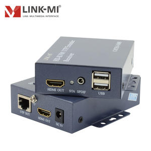 ตัวขยายสัญญาณ <span class=keywords><strong>HDMI</strong></span> 100 ม. ผ่านสาย CAT5/5e รองรับ 1080P60Hz รองรับ USB KVM แสดงผลระยะไกลแบบ Local ป้องกันไฟกระชาก - Product Image 3