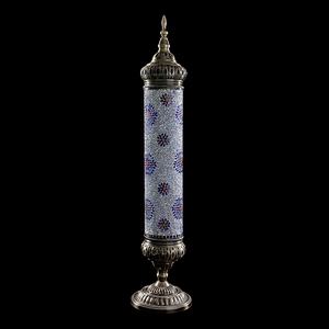 Lampe de sol cylindrique en verre mosaïque turque colorée de style <span class=keywords><strong>marocain</strong></span> de <span class=keywords><strong>Marrakech</strong></span>, vente chaude - Product Image 4