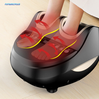 Masseur de pieds électrique portable de réflexologie Shiatsu avec vibration, roulement, compression et contrôle du temps pour les pieds, les jambes et les mollets