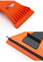Grattoir à glace pour voiture et maison avec raclette, déneigeur et essuie-glace multifonction en plastique pour pare-brise et vitres