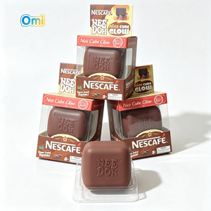 Cubo de Malta TPR de Alta Calidad para Aliviar el Estrés, con Forma de Cubo de Hielo <span class=keywords><strong>NESCAFE</strong></span> GLOW, Café y Chocolate, de Rebote Lento, en Stock - Product Image 3