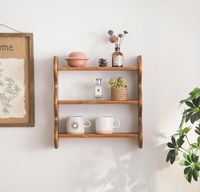 Étagère murale en bois à 3 niveaux, flottante, pour salon - Offre Spéciale