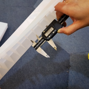 500x50x30mm PP đá chip khay bột mẫu hộp đá chip Mini lõi hộp khay khoan địa chất màu trắng - Product Image 4