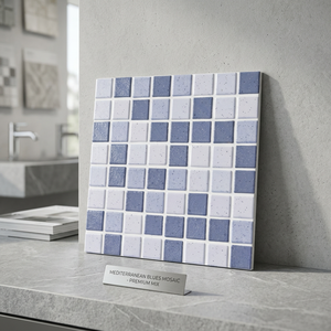 Carreaux de sol en céramique numérique émaillée de style japonais 300x300mm, super antidérapants, design rustique pour salle de bain - Product Image 4