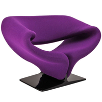 MEIJIA Mobilier moderne du designer Pierre Paulinn Chaises ruban Chaises longues Chaises de salon