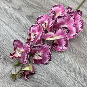 9-head Phalaenopsis 3D stampato fiore artificiale 70 colori per la casa di nozze decorazione floreale all'aperto - Product Image 5