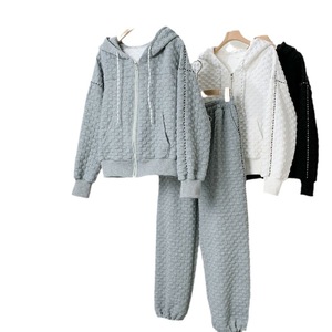 Women's Spring Autumn Large Size Loose Elegant Casual <strong>Western</strong> Style Front Anti-Pilling Hooded Long-sleeved Polyester/<strong>Cotton</strong> - Product Image 2