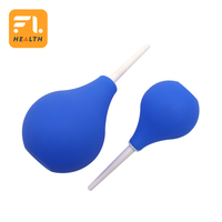 FULI 2022 Nouveau Poire à Lavement 89mL/160ml/224ml Douche Anale en Silicone Bleue pour Usage Rectal ou Colique