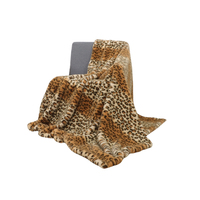 ZT personnalisé imprimé tricoté fausse fourrure doux floue moelleux couvertures jette pour la décoration de la maison canapé