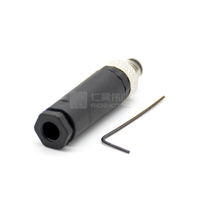 M8 Plug 3 Pin Male Straight Screm Joint Assemblage non blindé