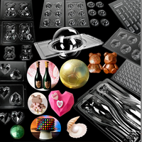 Ensemble de moules à gâteau en silicone personnalisés, forme géométrique, ours, ballon de football, cœur, coquille, plateau de cuisson pour chocolat et fondant