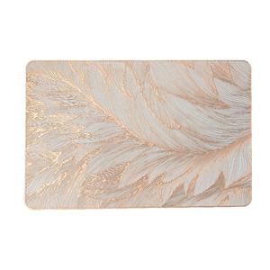 Alfombrilla de mesa de comedor de estilo occidental, almohadilla de madera impermeable y a prueba de aceite con aislamiento de PVC grueso para uso doméstico - Product Image 1