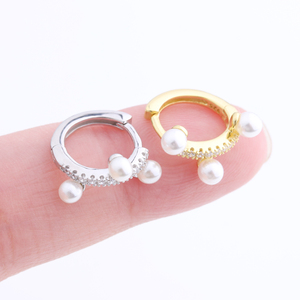 Di alta Qualità Monili Del Corpo Orecchio Oro Piercing Bianco Perla <span class=keywords><strong>Lobo</strong></span> Helix <span class=keywords><strong>Orecchini</strong></span> <span class=keywords><strong>A</strong></span> Cerchio - Product Image 4