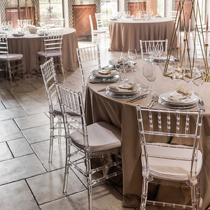 Chaises Chiavari en acrylique classiques pour la <span class=keywords><strong>location</strong></span> événementielle, empilables, vente en gros, avec coussin de siège pour événements et mariages - Product Image 5