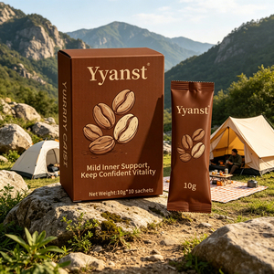 Yyanst Café en Poudre Doux pour le Bien-être Intérieur 10g*10 Sachets – Vitalité Quotidienne Confidentielle, Boisson Instantanée Bien-être aux Herbes - Product Image 6