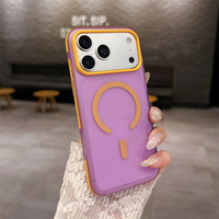 Nouvelle coque de téléphone antichoc en PC rigide dépoli avec chargement magnétique sans fil, couleurs assorties, pour iPhone 15 16 17 18 Pro Max