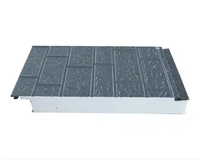 Panneau sandwich en mousse EPS isolée de 50 mm, panneaux muraux Decovirate, revêtement en acier métallique pour les murs extérieurs des maisons et des hôtels, ignifuge