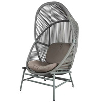 Fauteuil suspendu en rotin, moderne et résistant à l'eau, pour villa et cour, fabriqué à Foshan