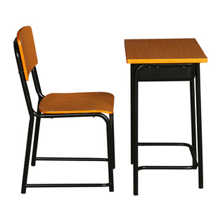 Fabricants de bureaux et chaises en acier tubulaire pour l'exportation, bureaux et chaises fixes individuels pour les études des étudiants - Product Image 4