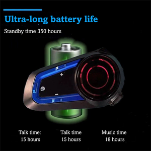 Sistema Intercomunicante per Casco Moto, Auricolari Wireless, Cuffie Intercom Multi-persona con Riduzione del Rumore per Motociclisti - Product Image 3