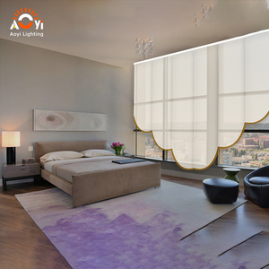 Lumière LED pour rideau avec bordure dorée moderne - Éclairage d'ambiance minimaliste pour salon et chambre à coucher - Product Image 6