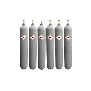 Oxygen Argon Gas Cylinder High Pressure Seamless Cylinder With Valve and Protective Cap DOT ISO GB Standard