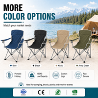 Chaises de camping pliables avec dossier, personnalisables avec logo, pour la pêche, la randonnée et les activités de plein air, imprimées pour la promotion