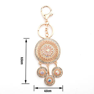À la mode diamant série <span class=keywords><strong>Dreamcatcher</strong></span> porte-clés femmes strass porte-clés <span class=keywords><strong>Dreamcatcher</strong></span> porte-clés ornement, clé de voiture pendentif - Product Image 6