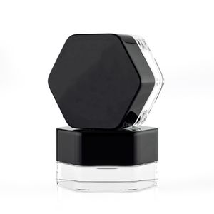 5 أوعية صغيرة سوداء مقاومة للأطفال برطمانات من الزجاج المركّز 5 أوعية مستحضرات تجميل سوداء برطمانات سوداء - Product Image 2