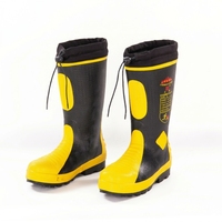 Bottes de sécurité modernes pour pompiers, embout en acier, anti-perforation, semelle en caoutchouc, isolation électrique, toutes saisons
