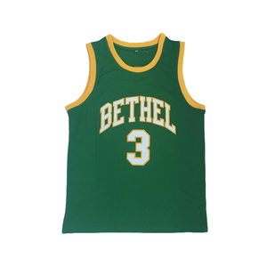 <span class=keywords><strong>Maillot</strong></span> de basket-ball vert de haute qualité <span class=keywords><strong>maillot</strong></span> de basket-ball de conception uniforme décontracté #3 <span class=keywords><strong>Allen</strong></span> <span class=keywords><strong>Iverson</strong></span> Bethel <span class=keywords><strong>maillot</strong></span> de lycée vert B - Product Image 4