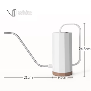 RUIPU 1200mL Regadera de plástico de estilo moderno Forma cilíndrica con varilla larga de acero inoxidable antigoteo para uso en el jardín - Product Image 6