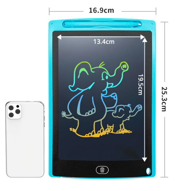 4.4-12 Inch LCD Writing Tablet Eco-Friendly PVC Kids Drawing Doodle Board Erasable Portable Educational Toy Gift for Travel