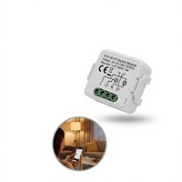 Module de minuterie intelligent Wi-Fi avec télécommande sans fil, interrupteur vocal pour éclairage domestique, V0 ignifuge 16A, via application smartphone
