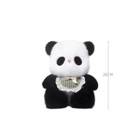 Peluche Panda Mignonne Personnalisée 20cm, Jouet en Peluche Doux Certifié EN71 CE, Peluches Kawaii pour Enfants, Cadeau d'Anniversaire Bébé