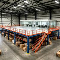 HONGXIN Étagère de mezzanine en acier robuste sans boulons, en acier laminé à froid, avec revêtement en poudre, protection contre la corrosion, réglable et personnalisable
