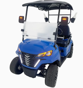 รถกอล์ฟไฟฟ้า 2 ที่นั่ง สัมผัสหรูหรา พร้อมเบาะรองรับแรงกระแทก แบตเตอรี่ลิเธียมอายุการใช้งานยาวนาน ระยะทางวิ่ง 36 หลุม เหมาะสำหรับรีสอร์ทและสนามกอล์ฟ - Product Image 1