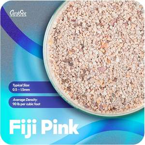 Groenlandia Figi Pink 5L Natural Aragonite Sustrato de plástico para tanques de Arrecife Marino Soporta Coral Bolsas modernas para exteriores - Product Image 2