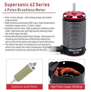 Moteur Brushless ROCKET RC V2 4268 <span class=keywords><strong>4274</strong></span> 4282 4292 et Combo ESC 130A 160A pour Pièces de Voiture 1/8 1/10 - Product Image 3