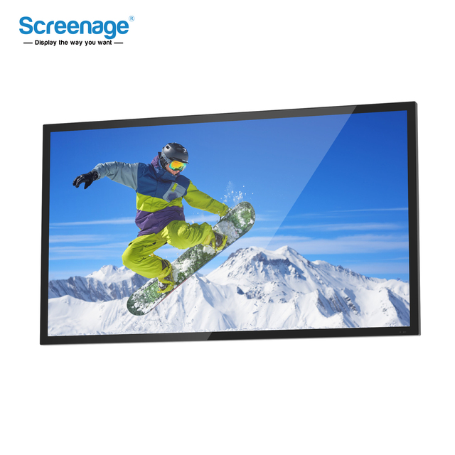 Screenage Wall Mounted Advertising Display Outdoor TV Power-saving Waterproof Tv Screen Shopping Mall LCD Display Factory