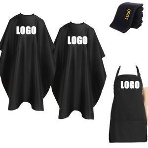 Capa de Barbero de Alta Calidad con Diseño Personalizado, Logotipo Personalizado, Bata de Salón para Cortar el Cabello, Cuello Ajustable, Precio Accesible, Hecha de Poliéster Duradero - Product Image 2