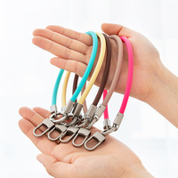 Cordon de téléphone portable 6 mm en silicone, bracelet court anti-perte, accessoire tendance avec logo personnalisé GX85