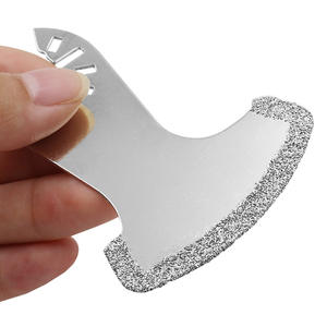 Hoja de sierra multifunción, hoja de sierra <span class=keywords><strong>oscilante</strong></span> de diamante triangular Rasp, carburo para cerámica de azulejos, multiherramienta - Product Image 4