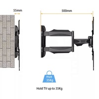 Brazo duradero 32 ''-55'' Pulgadas Soporte de pared de TV de acero de movimiento completo Soporte motorizado para TV LCD/LED Montaje de monitor de plasma
