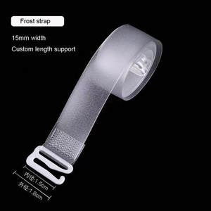 Cao đàn hồi mờ vô hình nhựa khóa TPU điều chỉnh thay thế trong suốt rõ ràng vai phụ nữ đơn giản dây đeo áo ngực - Product Image 6