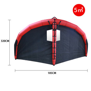 กระดานโต้คลื่นไฮโดรฟอยล์แบบเป่าลม ชุดสามชิ้น สำหรับทะเลสาบ แม่น้ำ กระดานไนลอนสำหรับทุกเพศ ขนาด 16 นิ้วขึ้นไป - Product Image 2