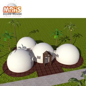 Fabricante de Casas Domo de FRP Resistentes <span class=keywords><strong>a</strong></span> Ciclones, Pequeñas y Portátiles, para Glamping, con Baño Portátil - Product Image 5