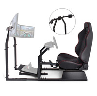 Support de volant CHARMOUNT de haute qualité avec pédales de conduite, support d'écran de voiture, simulateur de course pour jeux vidéo