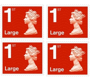 Sellos Postales de Primera Clase del Servicio Real de <span class=keywords><strong>Correos</strong></span> del Reino Unido, Sellos Vintage de Primera Clase, Colección de Sellos Postales, Día de Lanzamiento <span class=keywords><strong>Actual</strong></span> - Product Image 2