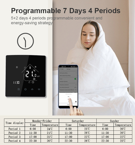 Meilleur thermostat de chauffage sous le sol intelligent pour maison, <span class=keywords><strong>chauffe</strong></span>-<span class=keywords><strong>eau</strong></span> <span class=keywords><strong>Wifi</strong></span>, Thermostat pour chauffage sous le sol - Product Image 3